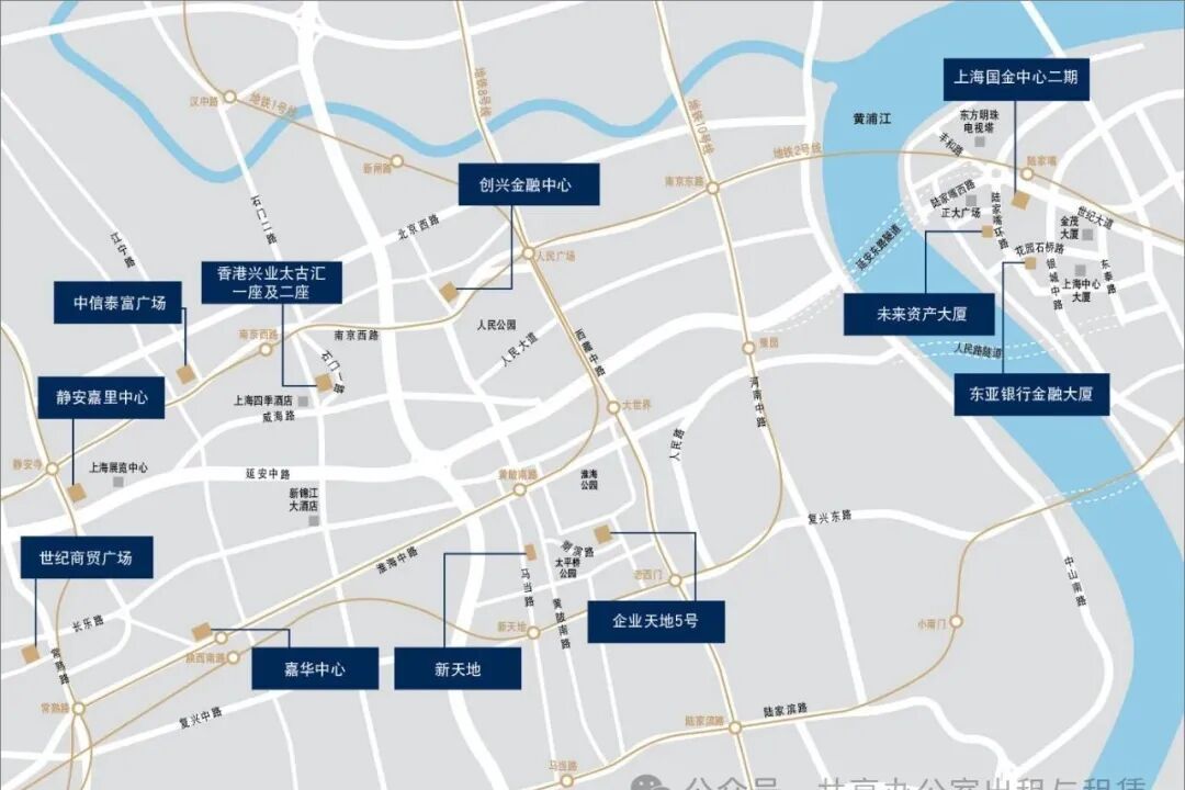 上海国金中心TEC所在区域区位地图